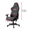 DYINGZL Stretch Game Computer Office Desk Chair Cover Protector E-Sports Gaming Chair Covers Slipcovers with Armrest Covers,Soft Polyester Fabric,Rotating Armchair Covers,Without Chair(J) view 2