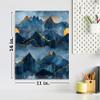 11x14 Landscape Wall Art Canvas Print (Midnight Mountains) view 2