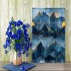 11x14 Landscape Wall Art Canvas Print (Midnight Mountains) view 3