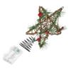 FONDOTIN Christmas Tree Topper Star Treetop Decor Led Lights Sturdy Base for Use Unique Hollow Design for Xmas Party Decorations view 1