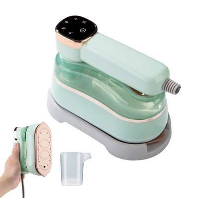 HomeLoft Basics Travel Garment Steamers, Mini Portable LED Display Small Rotary Steam Ironing Machine Travel Business Trip College Dormitory Essential Steam Ironing Machine (Emerald Color)