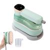HomeLoft Basics Travel Garment Steamers, Mini Portable LED Display Small Rotary Steam Ironing Machine Travel Business Trip College Dormitory Essential Steam Ironing Machine (Emerald Color) view 1