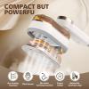 HomeLoft Basics Travel Garment Steamers, Mini Portable LED Display Small Rotary Steam Ironing Machine Travel Business Trip College Dormitory Essential Steam Ironing Machine (Emerald Color) view 3