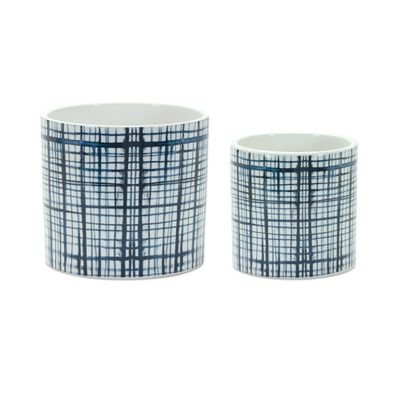 HomeLoft Basics Pot (Set of 2) 4"" D x 4"" H, 5.5"" D x 5.75"" H Dolomite - Pack of 2