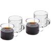Cabilock 4pcs Clear Espresso Cups Glass Tea Cups Small Pitchers Clear Coffee Mugs for Espresso Creamer Syrup Coffee Lovers and Tea Enthusiasts view 1