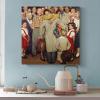 41+Norman Rockwell Illustration Art Christmas Homecoming, 1948 Poster Print for Teen Boys Room Wall Art Canvas Painting Print Unframed 28x28inch view 3