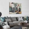41+Norman Rockwell Illustration Art Before The Shot Poster Print Decorative Painting Canvas Wall Art Living Room Posters Bedroom Painting Framed 20x20inch view 3