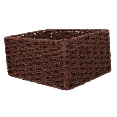 CHILDWEET Woven Storage Basket for Organizing Sundries Decorative Bin for Keys Snacks and Cosmetics Versatile Woven Container for Bedroom Bathroom and Living Room Decor