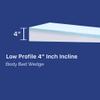 Bed Wedge Mattress Topper Incline 4-inch Twin, Gel Memory Foam view 4