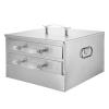 HomeLoft Basics Rice Noodle Roll Machine, 2 Tier Rice Roll Machine, Al Cooking Machine with Kitchen Recipe Drawer, 2x Tray, 28x26x16cm view 1