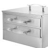 HomeLoft Basics Rice Noodle Roll Machine, 2 Tier Rice Roll Machine, Al Cooking Machine with Kitchen Recipe Drawer, 2x Tray, 28x26x16cm view 2