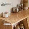 DIEYPOL Aparadores para Comedor Solid Wood Side Cabinet Modern Simple Oak Sideboard Nordic Home Small Apartment Living Room Rattan TV Side Cabinet Bufetera view 4