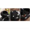 LICONG-2019 Desktop Fountain Ceramic Flowing Water Circulation Wealth Invitation Desktop Fountain Office Decoration Tea Table Fountain Small Decoration Indoor Fountain(White) view 3