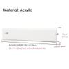 Hanging Magazine Rack Bookshelf Wall Mounted Magazine Storage Rack Brochure Holders, Livingroom Display Rack Acrylic Clear Wall Magazine Rack Literature Stand Brochure Storage Organizer(L 110cm/43.3in view 2