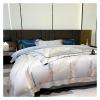 GLAMDIA Luxury Jacquard Bedding Set Satin Bed Linens Quilt Duvet Cover Pillowcase King Size Flat Sheet,Bed, Queen, MM-102 view 2