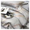 GLAMDIA Luxury Jacquard Bedding Set Satin Bed Linens Quilt Duvet Cover Pillowcase King Size Flat Sheet,Bed, Queen, MM-102 view 4