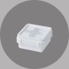 PYZANEKSI The Multi-Functional Cross-Visible Storage Box can be Stacked with a Combination Drawer, Garbage Bag Storage Box view 1