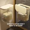 Bathroom with A Cover to Put Clothes In the Shower God Household Bathroom Transparent Wall Basket Dirty Clothes Storage Basket Dirty Clothes Basket view 4
