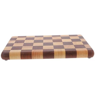 Luxshiny Wooden Chopping Board Double-sided Kitchen Cutting Board for Home Use Non-slip Surface for Vegetable Meat Preparation Design for Daily Cooking