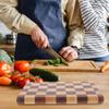 Luxshiny Wooden Chopping Board Double-sided Kitchen Cutting Board for Home Use Non-slip Surface for Vegetable Meat Preparation Design for Daily Cooking view 3