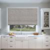UrMoon Cordless Roman Shade for Windows Waterproof Blackout Roman Shades for Door Fabric Window Blinds for Home, Light Brown(60% Brown), 20 1/2" W x 48" H view 3