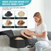 SLEEPING LAMB Hat Box for Travel and Storage, Collapsible Cowboy Cap Organizer for Closet with Handles, Hat Boxes for Men and Women Storage Large Cap Case Carrier with Cardbord, Black view 4