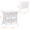 aboxoo 2 Pack Luggage Rack with storage, Guest Room Folding Suitcase Stands, Holds up to 120 lb, Space Saving Suitcase Holders for guest room, Bedroom Hotel, White view 2