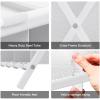 aboxoo 2 Pack Luggage Rack with storage, Guest Room Folding Suitcase Stands, Holds up to 120 lb, Space Saving Suitcase Holders for guest room, Bedroom Hotel, White view 3