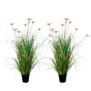 Alonfale 35 Inch Artificial Tall Grass with Pink Cosmos Flowers, Fake Floor Plants, Faux Grass Plants, Indoor and Outdoor Home Decoration(2pack, 3ft) view 1