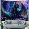 KANXLAN Purple Dragon Tapestry 60x40in Fantasy Forest Tapestries for Bedroom Aesthetics Magical Animal Tapestry for Home Living Room Dorm Decor Wall Hanging Poster 60x50inch view 4