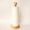 GUDINGHENG Wooden Paper Towel Holder,Cute Panda Design with Anti-Skid BaseKitchen Roll Stand Organizer Countertop Free Standing view 2