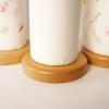 GUDINGHENG Wooden Paper Towel Holder,Cute Panda Design with Anti-Skid BaseKitchen Roll Stand Organizer Countertop Free Standing view 4