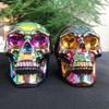 NSIXSURIM Crystal 1pc About 7.5cm Angel Aura Stone Skull Rainbow Electroplating Crystal Good Carved Home Decoration Random Can be Used for Crystals and Stones(1pc 290-300g) view 2