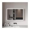 ZXCVBNAS Bathroom Medicine CabinetMedicine cabinets for BathroomVanity Mirror, Anti-Fog Lighted Bathroom Cabinet Mirror Cabinetwith Touch SwitchWall Mounted Makeup Mirror(W100cm/39in) view 1