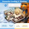 ARLIME 12000 BTU Wifi Enabled Mini Split Air Conditioner & Heater, 22 SEER2 208-230V Inverter AC Unit Cools Rooms up to 750 Sq. Ft, Energy Efficient Split Wall AC w/Heat Pump & Installation Kit view 2