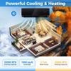 ARLIME 22000 BTU Wifi Enabled Mini Split Air Conditioner & Heater, 21 SEER2 208-230V Inverter AC Unit Cools Rooms up to 1500 Sq. Ft., Energy Efficient Split Wall AC w/Heat Pump & Installation Kit view 2
