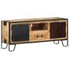YELWHI TV Stand 43.3"x12.2"x18.1", Mango Wood,Industrial Wooden TV Cabinet with Ample Storage for Home Decor TV & Media Furniture view 1