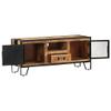 YELWHI TV Stand 43.3"x12.2"x18.1", Mango Wood,Industrial Wooden TV Cabinet with Ample Storage for Home Decor TV & Media Furniture view 2