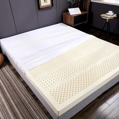 ABJGHYUT 7 Zone Soft 100% Natural Premium Latex Mattress Topper Queen for Pressure Relief Hotel Premium Futon Mattress Topper,7.5cm,200x200cm