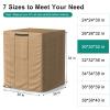 BROSYDA Central Large Air Conditioner Cover for Outside Units, Waterproof & Windproof Outdoor AC Units Cover Brown (30x30"x32" Inch) view 2