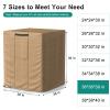 BROSYDA Central Large Air Conditioner Cover for Outside Units, Waterproof & Windproof Outdoor AC Units Cover Brown (36"x36"x39" Inch) view 2