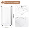 12 Pack Glass Cylinder Vases for Centerpieces,Wedding Flower Vase Centerpieces for Tables,8 Inch Glass Cylinder Vase for Flowers Decor, Table Shelf, Floating Candle and Home Decor view 2