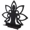 HOLIDYOYO Break Resistance Buddha Lotus Shaped Floating Wood Shelf Wall Decor for Home Office Study Room Festival Party view 1