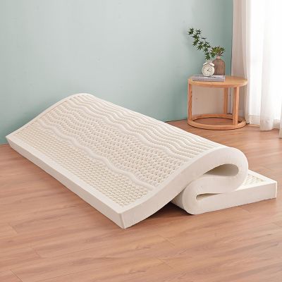 ABJGHYUT 100% Natural Latex Mattress - Soft Body Massage Mattress- Medium Firmness Queen Size, Memory Foam Mattress Topper,10cm,90x190cm