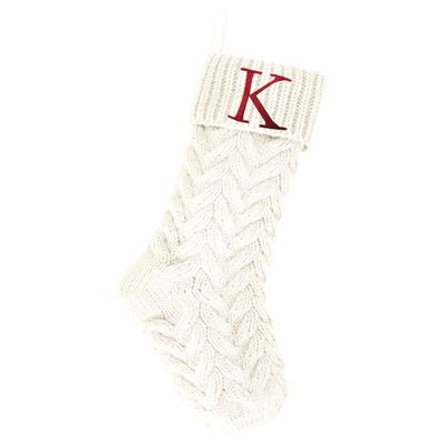 Kunyida Monogram Christmas Stocking Letter G