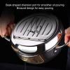 FLEXMAN Deep Fryer Pot, Detachable Stainless Steel Japanese Style Tempura Fryer Pan with Oil Drip Drainer Rack and Thermometer for Kitchen French Fries Chicken (S Size 20cm / 7.9in) view 3