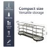 Wall Mount Toothbrush Holder for Shower Stainless Steel Toothbrush Stand, Self-Adhesive Wallmount/Countertop 4 Slots Bathroom Accessories Organizer (Silver) view 4