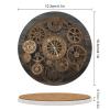 4PCS Drink Coaster Steampunk Gears Clock Absorbent Coasters Set Coffee Table Coasters for Drink Coffee Cup Beverage Coasters Wine Beer Bar Coasters view 2