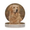 4PCS Drink Coaster Golden Retriever Absorbent Coasters Set Coffee Table Coasters for Drink Coffee Cup Beverage Coasters Wine Beer Bar Coasters view 1