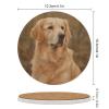 4PCS Drink Coaster Golden Retriever Absorbent Coasters Set Coffee Table Coasters for Drink Coffee Cup Beverage Coasters Wine Beer Bar Coasters view 2